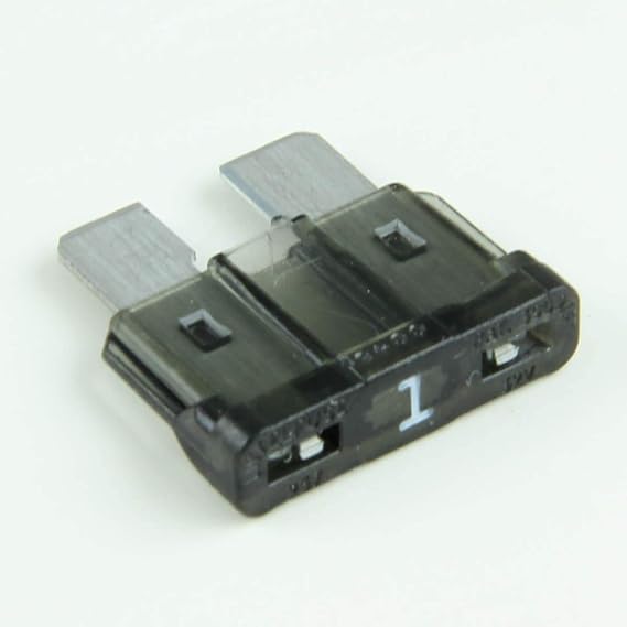 1 Amp Black ATC/ATO Fuses (pack of 25) Automotive