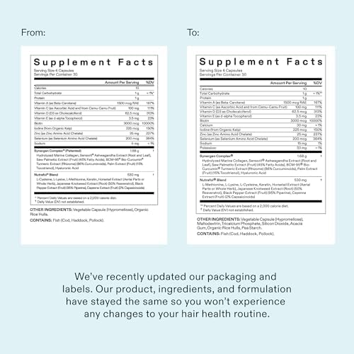 Nutrafol Women's Hair Growth Supplements, Ages 18-44, Clinically Tested for Visibly Thicker and Stronger Hair, Dermatologist Recommended - 1 Month Supply - 5