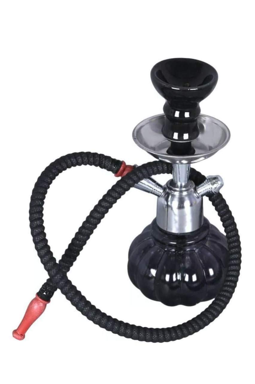 Buy The Rajasthani Art Glass Hookah Set ; Beautiful Black Hookah Set