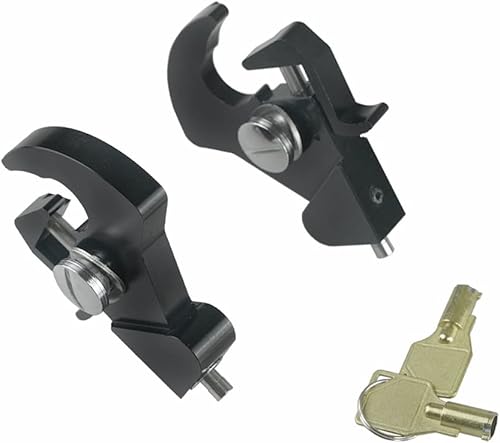 Miniatura 4 de Kit de pestillo desmontable de bloqueo negro Kit de bloqueo giratorio de bloqueo de leva para tapones de rosca para Harley Davidson HD Dyna
