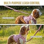 OneTigris Tactical Dog Harness Vest,No-Pull Service Dog Vest with Hook & Loop Panels,Adjustable Dog Vest Harness for Walking Hiking Training(Pink,S) - Image 4