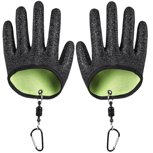 Guantes de pesca protectores contra pinchazos de bagre y escape de piezas