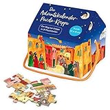 adventskalender krippe holz  Die Adventskalender-Puzzle-Krippe