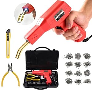 Plastica Saldatrice Kit Riparazione Paraurti Auto, 600 pezzi 50W caldo Cucitrice, Saldatore Pistola Riparazione Macchina, plastica riparazione saldatura Kit per auto paraurti/ auto ricambi