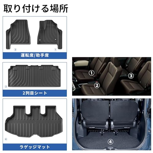 ZUNDUO トヨタ ノア90系 フロアマットセット