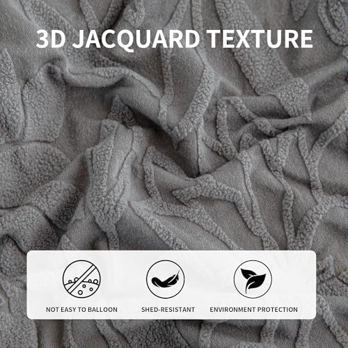 UWWGKK Stretch Couch Cover for Sectional Sofa - Multiple Patterns & Colors,Sofa Cover Design for L-Shaped Couches,Light Grey Tyh Small Single Seat(1 Pcs) — view 4