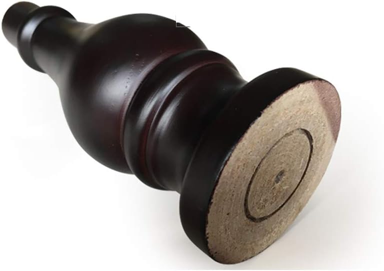 Set of 4 Furniture Legs,Wood Sofa Legs,Black Walnut Color,Bun Foot,Ottoman TV Stand Dressing Table for Cabinet Sofa (12cm)