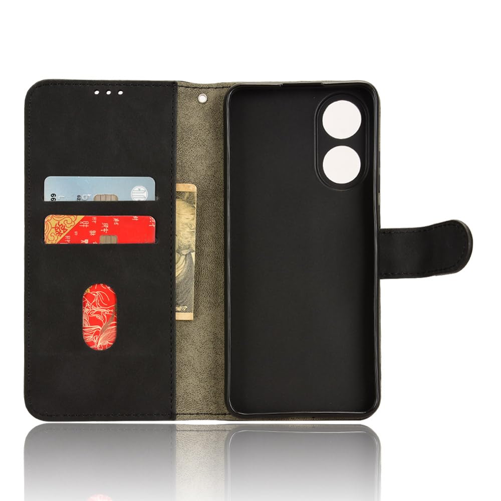 RankOne Custodia in Pelle per OPPO A5 Pro 5G / OPPO A5 Pro (4G) (6.67 Inches), Cover a Portafoglio con 3 Fessure per Carte 1 Tasca Portamonete Motivo