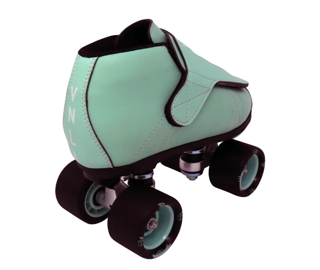 VNLA Junior Mint - Jam Skates for Men and Women - Indoor Unisex Roller Skates for Tricks and Jam Skating Mint Green (Men 8 / Women 9)