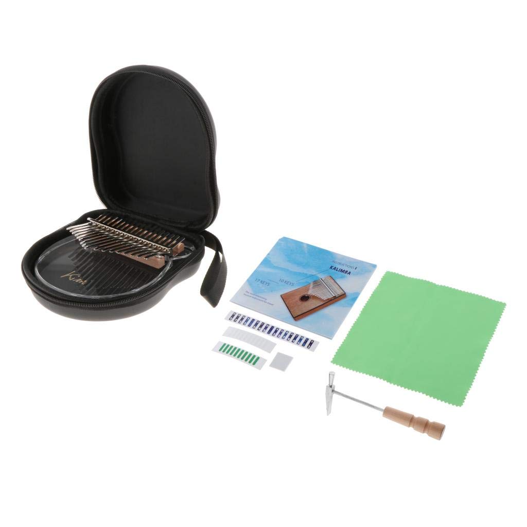 Acrilico Trasparente 17 Tasti Kalimba Pollice Pianoforte & Accordatore Martello Regalo per Studenti