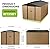 Large Metal Storage Shed, 10 x 8 FT Outdoor Storage Shed, Outdoor Storage Cabinet,Metal Garden Tool Shed with Roof, Door & Lock, for Patio Garden Yard, Brown
