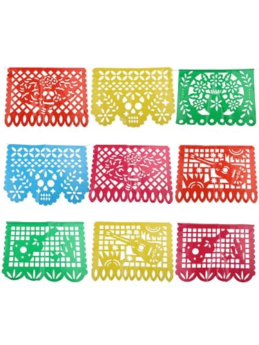 QOXEZY Mexikanische Partyzubehör Flagge Banner 32 x 21 cm Polyester Wimpelkette Dekor für Themenveranstaltungen, Cinco de Mayo, Geburtstage, Festivals, Zuhause oder Büro Dekoration