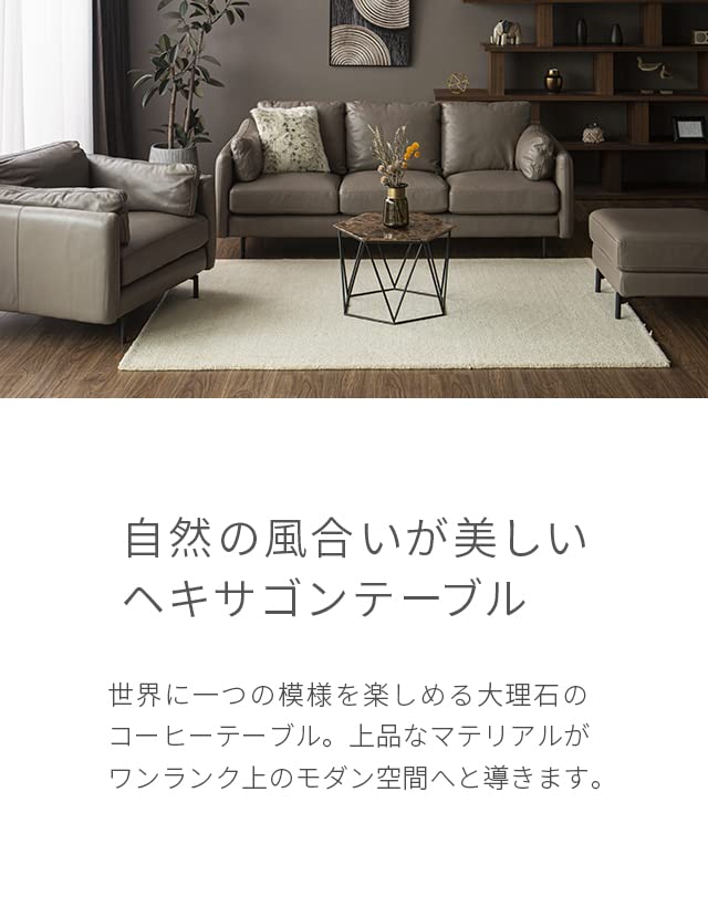 Amazon｜アルモニア (Armonia) 大理石センターテーブル【AMCT-007