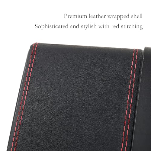 Image of Car Trash Can with Lid,Leather Car Trash Bin with 30 Car Trash Bag,Hanging Leakproof Car Garbage Can,Multi-Purpose Car Organization for Women Car Accessories Fit Cars SUV RV (Big)