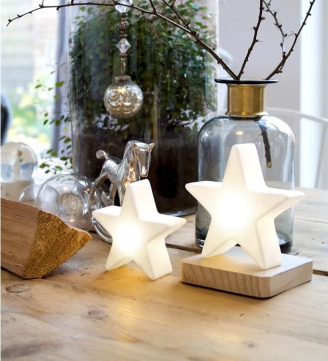 8 seasons design LED Stern Mini-Leuchte Shining Star Micro XS – Dekolampe 9 cm – kabellos mit Akku, USB-C aufladbar – Tischdeko, Adventsbeleuchtung, leuchtende Winterdeko, Weihnachten Beleuchtung