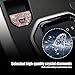 Jawmoy 4 PCS Car Electronic Handbrake Trim Sticker, Bling Interior Modification Sticker, All Terrain Adaptation System Trim Ring, Compatible with Range Rover Evoque (Rose Gold)