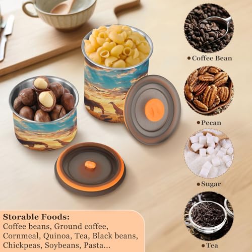 Envase hermético para café de acero inoxidable 500 ml miniatura 5