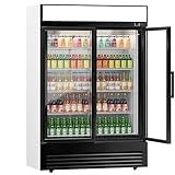 GGM Gastro Getränkekühlschrank - 880 Liter - mit 2 Glastüren & Werbedisplay