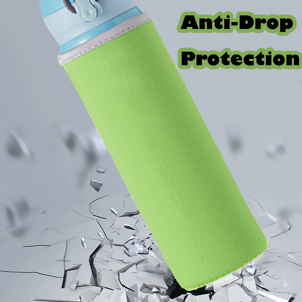 WsKingWA Neoprene Water Bottle Sleeve - Outdoor Hiking Travel Carrier (550ml, Grass Green), 18.5 x 6.6 x 18.5 cm - Image 4