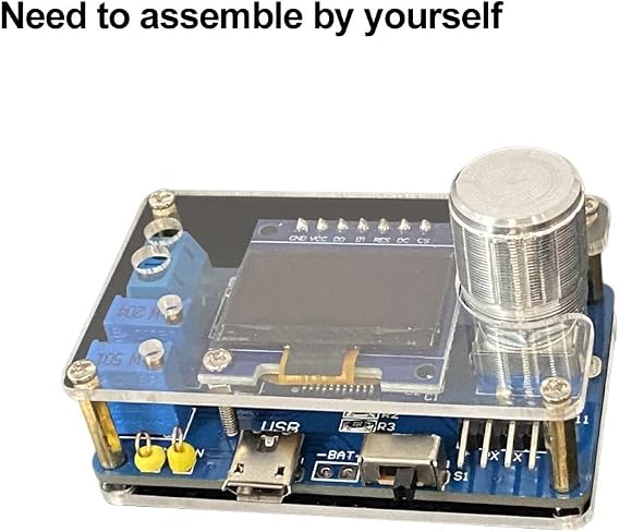 DIY Electronics Oscilloscope Assembly Kit with User Saved Settings and Waveform Generation
