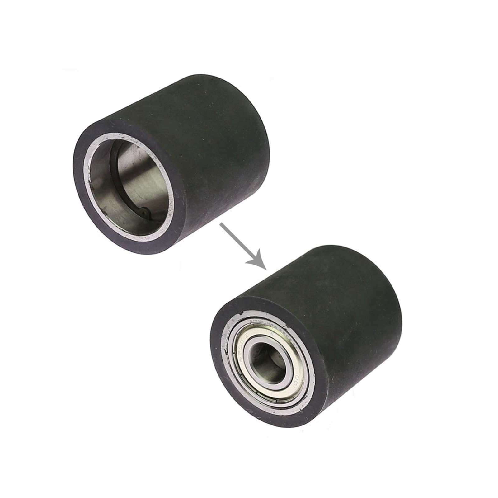 Rueda de contacto goma 50x50mm, 1 Uds., for amoladora correa fabricación 2x72 pulgadas(ID 32mm)