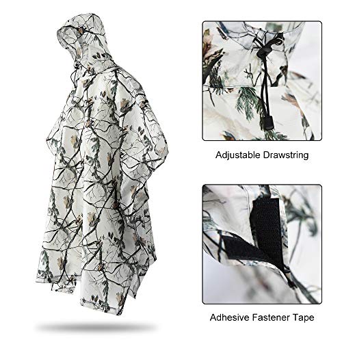 Festnight Homens Mulheres Capa de Chuva Multifuncional Impermeável Impermeável Poncho Impermeável pa