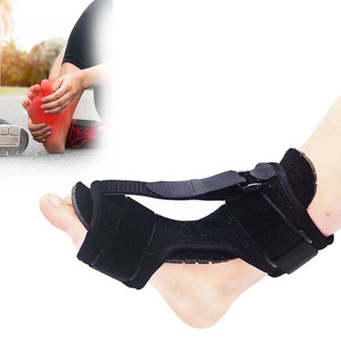 Férula Nocturna Ajustable y Transpirable para aliviar la Fascitis Plantar Férulas nocturnas para Fascitis Plantar Dolor de Tobillo Dolor de talón