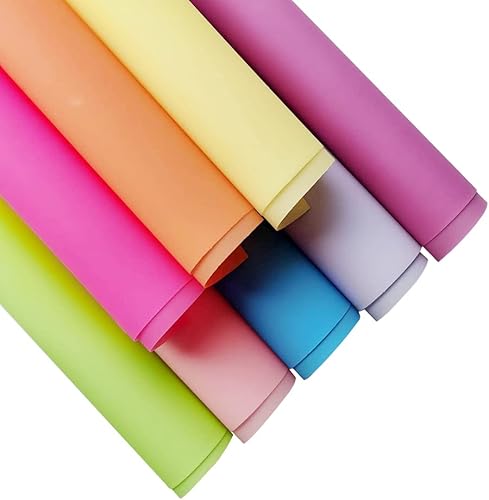 Miniatura 7 de XHT 10 piezas de tela de vinilo de PVC brillante, 8.3 x 11.8 pulgadas, transparente, estampado láser estrella, impermeable, para lazos para el