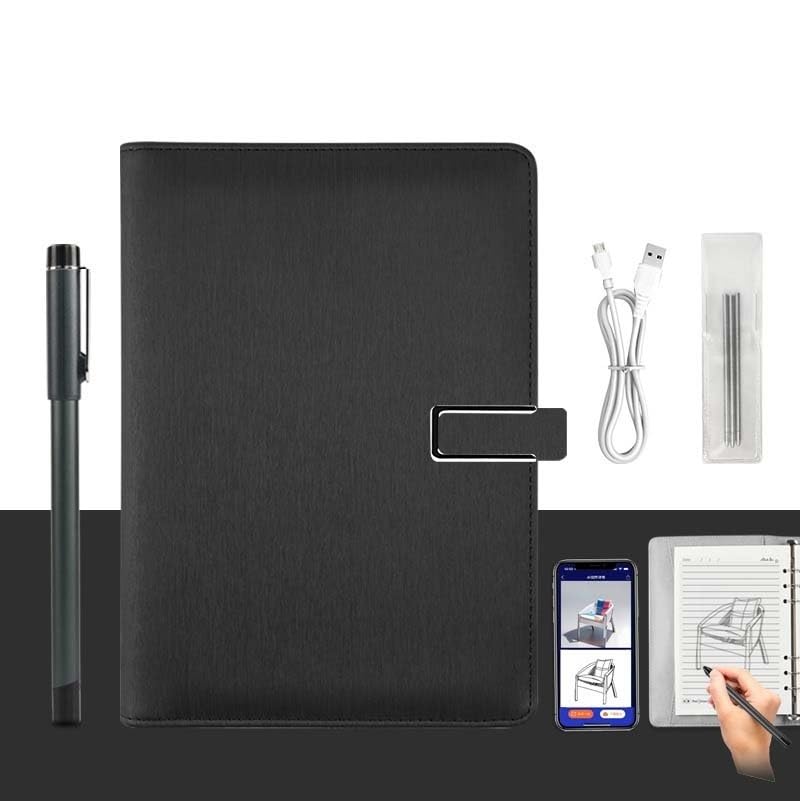 Carnet numérique intelligent Bluetooth 5.0 XNote-AI avec synchronisation en temps réel noir