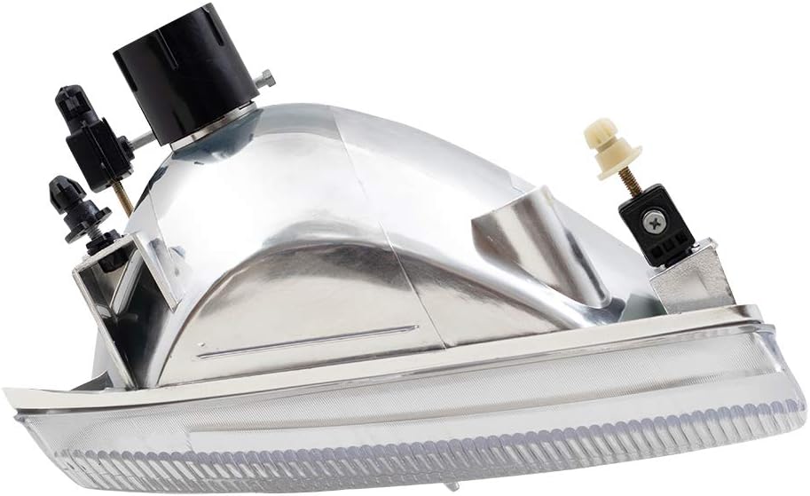 Brock Replacement Driver and Passenger Composite Headlights Headlamps Compatible with 1999-2004 Super Duty Pickup Truck 1C3Z 13008 BA 1C3Z 13008 AA