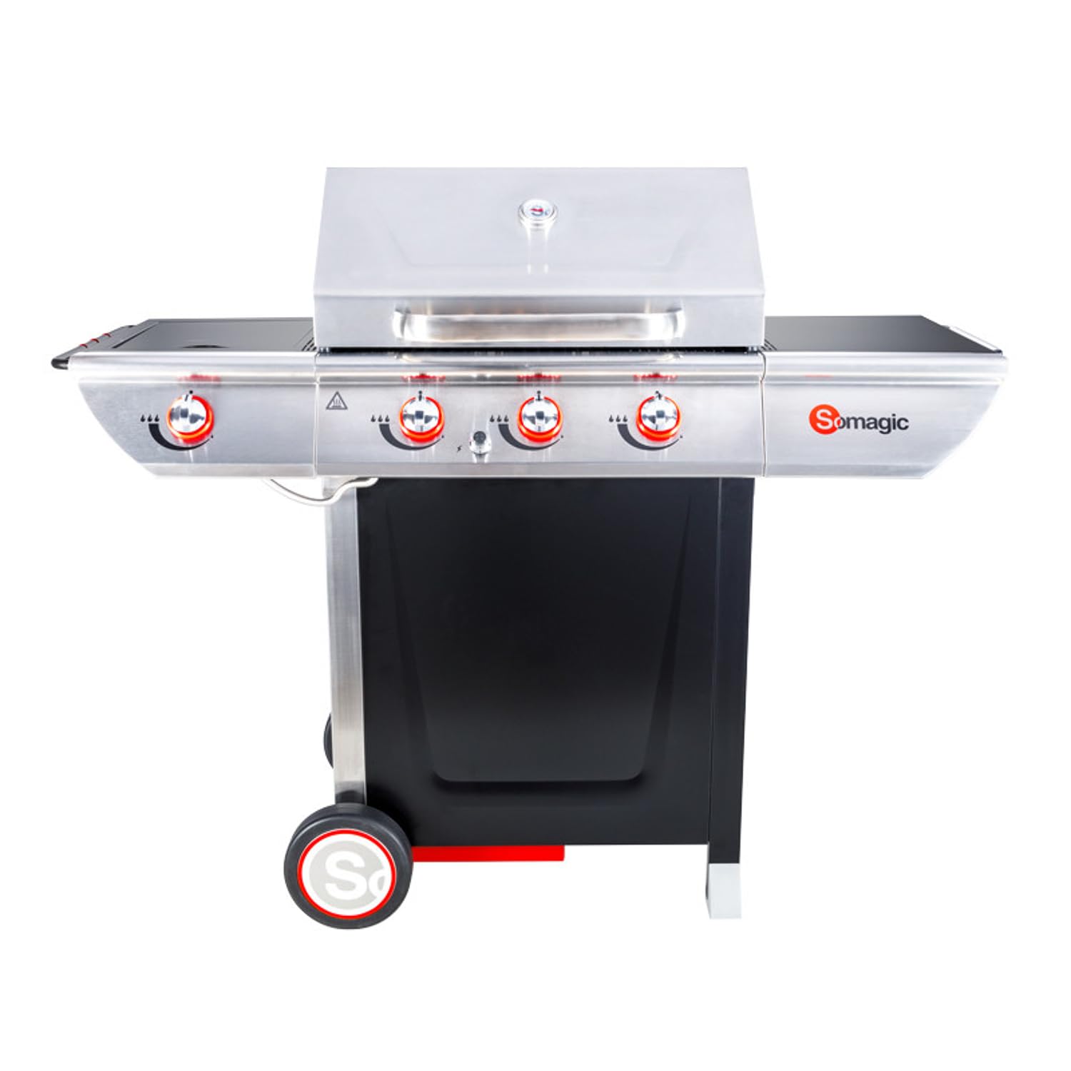 Somagic Barbecue au gaz Manhattan 350GPI - 3 brûleurs 10,5kW + réchaud