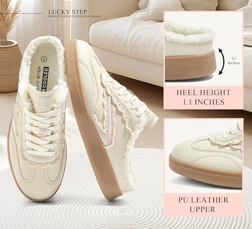 LUCKY STEP Women’s Mule Fashion Sneakers Slip On Backless Walking Shoes Winter Retro Comfy Casual Sneaker - Image 5