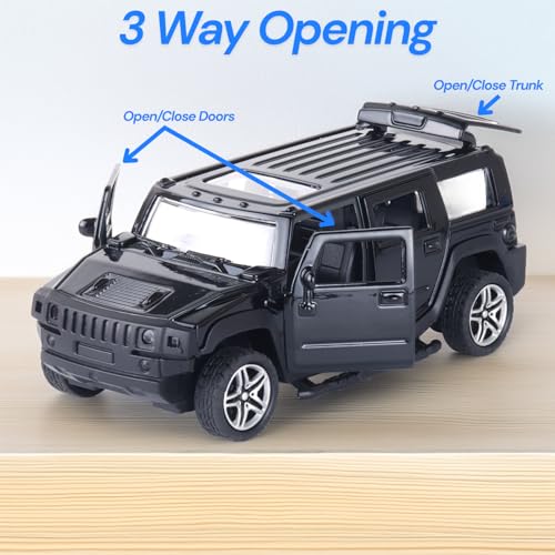 Image of 1:37 Metal Die-cast Humm - Black