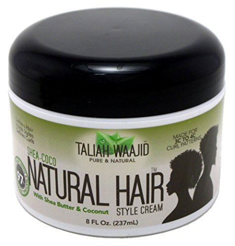 Taliah Waajid Shea-Coco Natural Hair Style Cream Jar, 8 Ounce