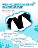 KURI PAI® Komfortable Hundeleine 3m | Verstellbare Hundeleine große Hunde | Bambusviskose | Strapazierfähig und weich | Perfekt für alltägliche Spaziergänge | L (2.5cm Breit) - Schwarz