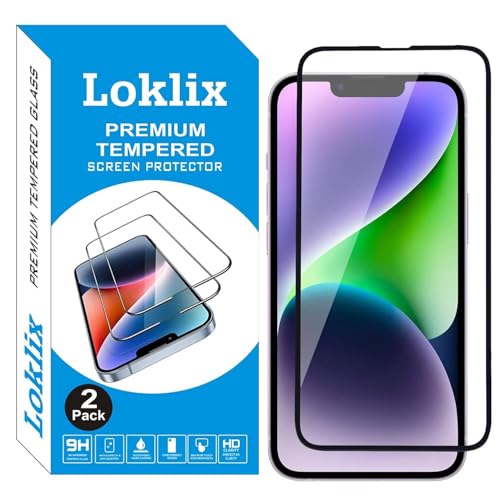 Image of Premium Tempered Glass Screen Protector with Camera Lens Protector for iPhone 14 Plus - [2-Pack] Ultra-Clear, Anti-Scratch, Easy Installation