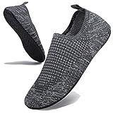  ASTERO Zapatillas de Estar en casa Hombre Mujer Pantuflas Yoga Antideslizante Interior Zapatos Unisexo Tamaño 36-47EU (ES, GRIS OSCURO, numeric_45)
