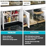 SlidingSusan Pull-Out Drawer Organizer for Cabinets, Gliding Soft Close Shelves for Kitchen, Pantry, and Storage Organization, Fast DIY Installation, Baltic Birch Wood, 18 Inch Wide x 18 Inch Deep - Image 3