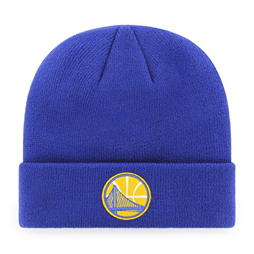 OTS NBA Golden State Warriors Men's Raised Cuff Knit Cap, Team Color, One Size