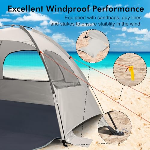 WhiteFang UV-Resistant Beach Tent