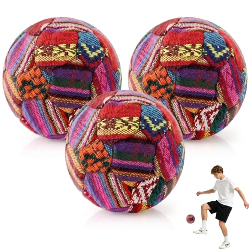 Colorato 3 Packs 32 Panel Footbag, 60g Guatemala Footbag for Beginner, Image 1 Colorato 3 Packs 32 Panel Footbag, 60g Guatemala Footbag for Beginner, Image 1