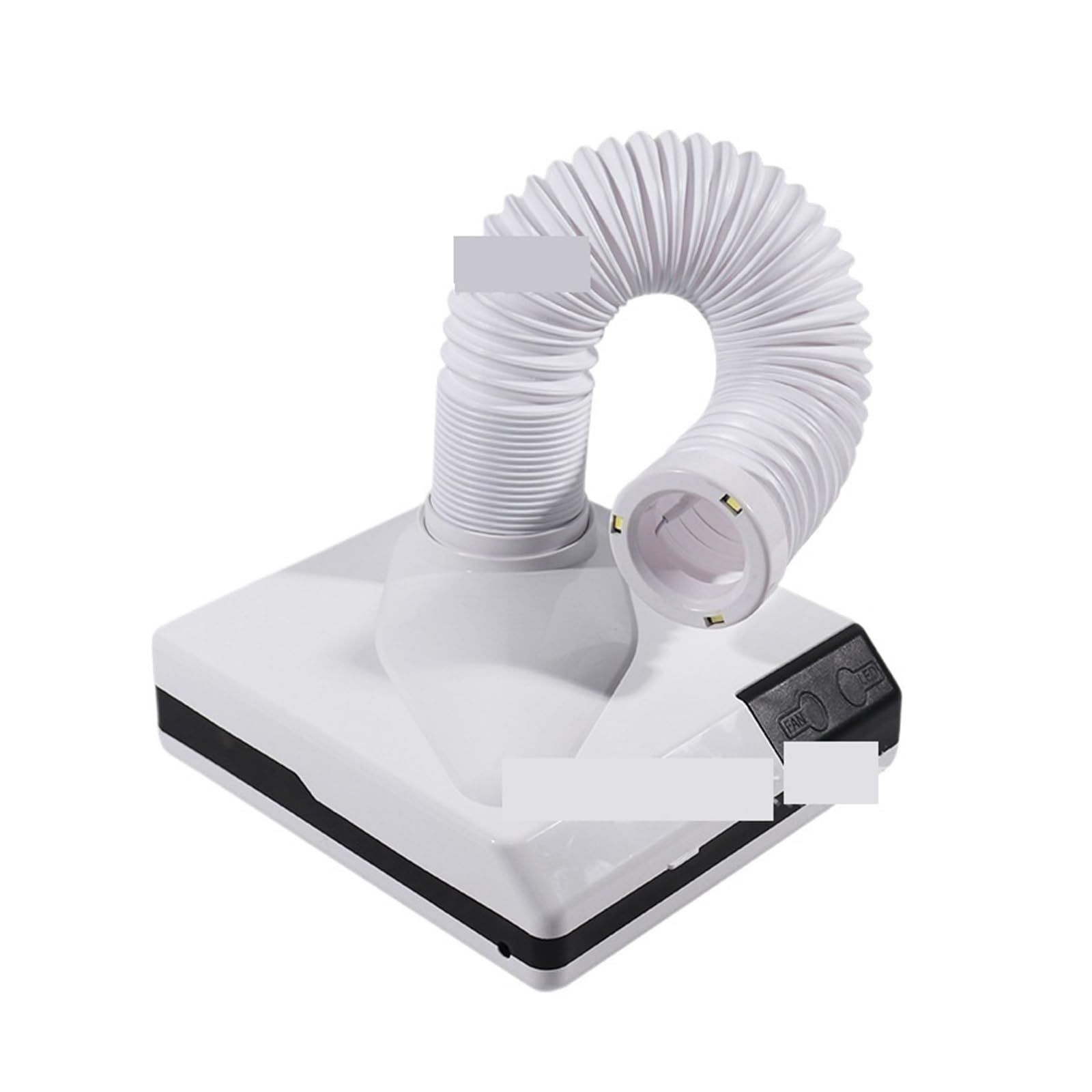 Dust Extractor, 65W Brushless Double Use Nail Dust Collector with Tube Elbow Extractor Art Manicure Powerful Vacuum Cleaner for Beginners