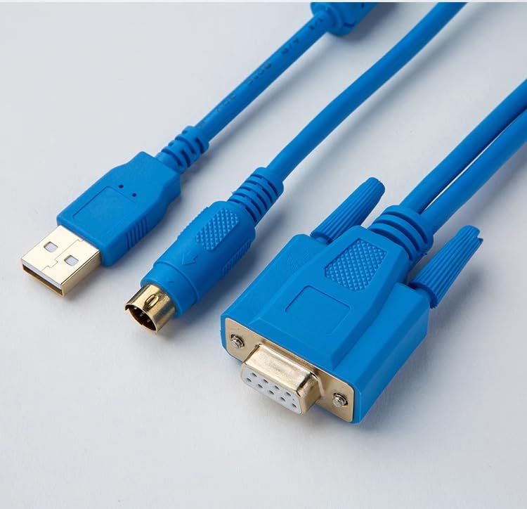 Applicable USB-1761-1747-CP3 PLC Programming Cable Cable AB SLC 5 03 04 05 Series Data Download Cable Blue Gold-Plated