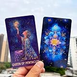 Celestial Tarot Deck, karty tarota z instrukcją (może nie być dostępna w języku polskim), karty tarota dla początkujących, cień i światło pokład wróżenia do samodzielnego odkrywania
