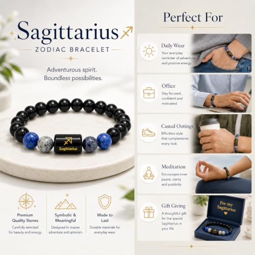 Image of Zodiac Crystal Bracelet for Men & Women