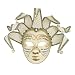 Hophen Beige Volto Music Venetian Jester Mask Masquerade Halloween Party Bell Joker Wall Decorative Art Collection Mask