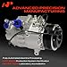 A-Premium Air Conditioner AC Compressor with Clutch Compatible with BMW E70 X5 2007-2010 3.0L