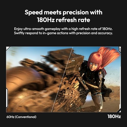 Image of Pixio PX278 Wave 27 inch 180Hz Refresh Rate Quad HD 1440p Resolution Fast IPS Panel 1ms GTG Response Time Built-in Speakers Gaming Monitor with AMD FreeSync