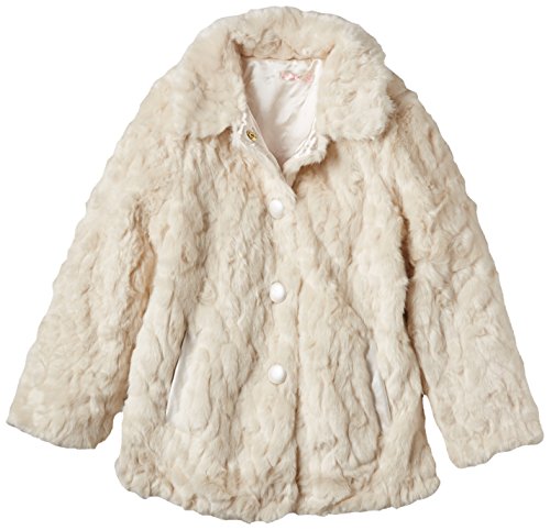 Billieblush Girl's U16080 Fake Fur Gilet, Beige (Ivory), 10 Years