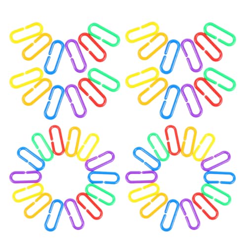 Clips en C éducatifs Alasum pour motricité fine et fixation de jouets de cage